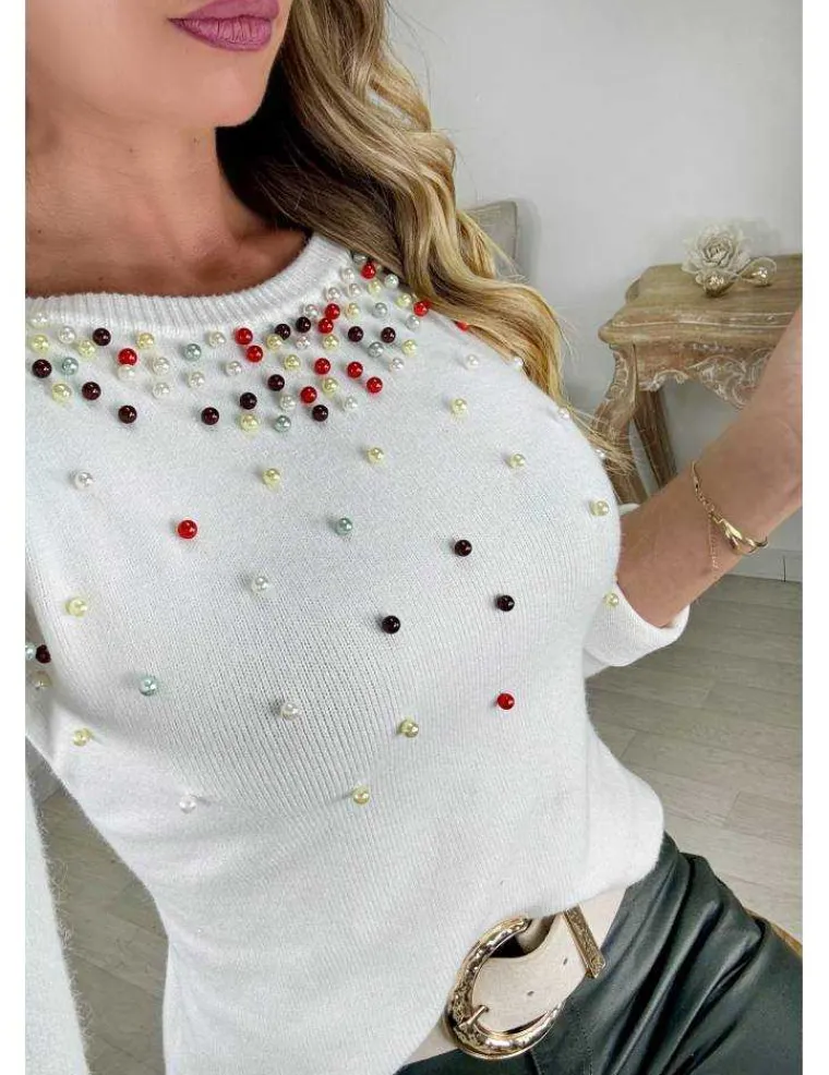 pull_en_maille_blanc_col__2.webp My Look Féminin pull en maille blanc col perles Best
