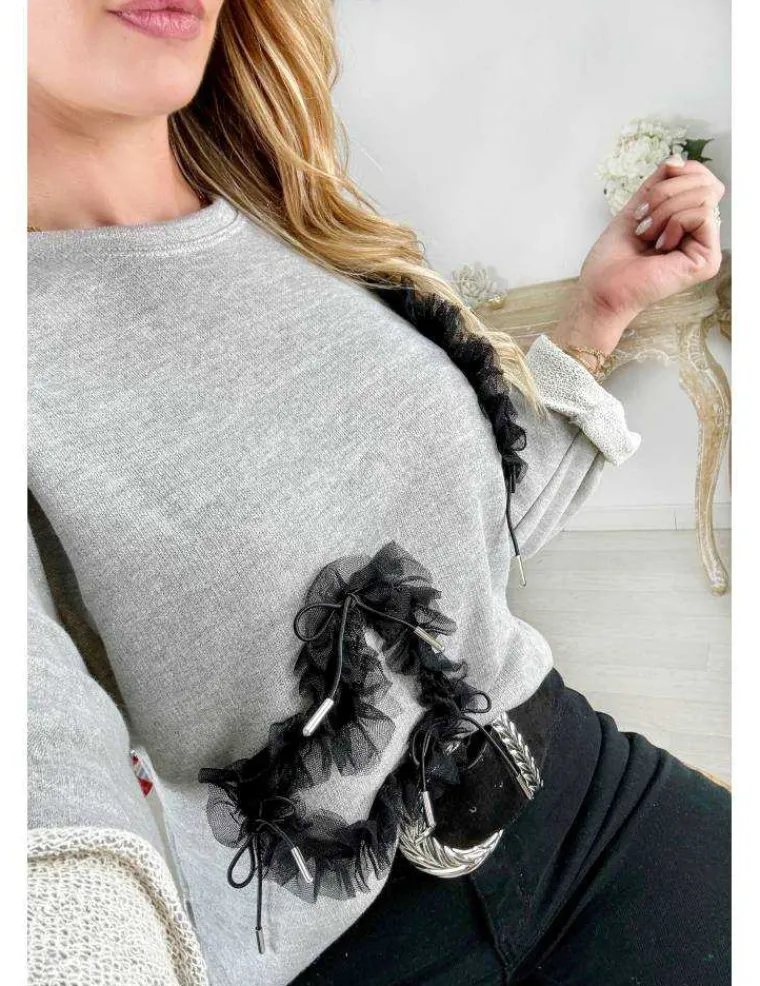 pull_gris_scintillant_coe_3.webp My Look Féminin pull gris scintillant coeurs en tulle Hot