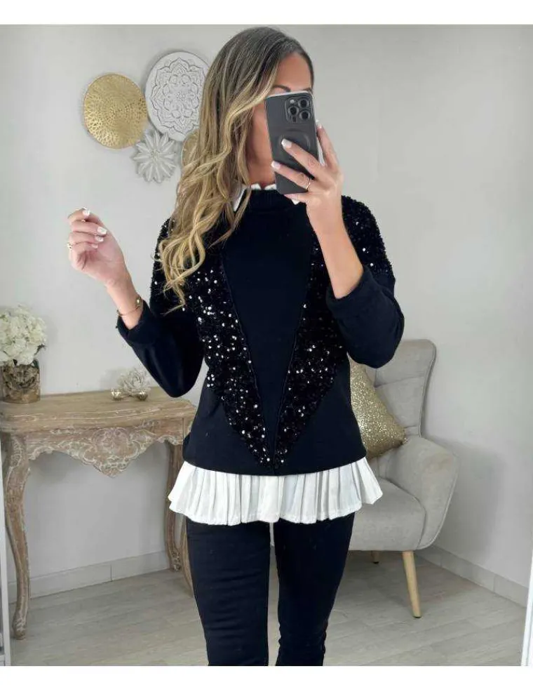 robe_chemisier_blanche_ba_3.webp My Look Féminin Robe chemisier blanche bas plissé Sale
