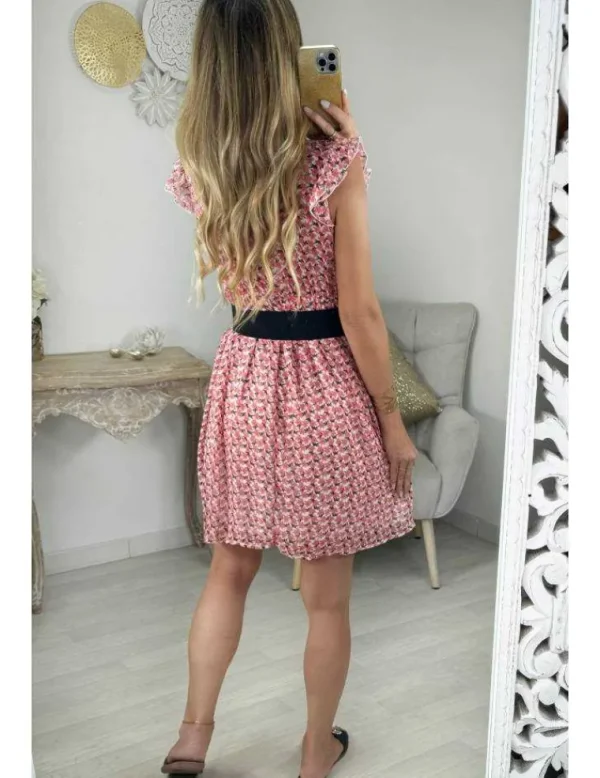 My Look Féminin robe droite en voilage fleurie Online