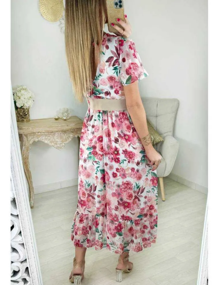 robe_en_voilage_fleuri_ro_2.webp My Look Féminin robe en voilage fleuri rose Discount