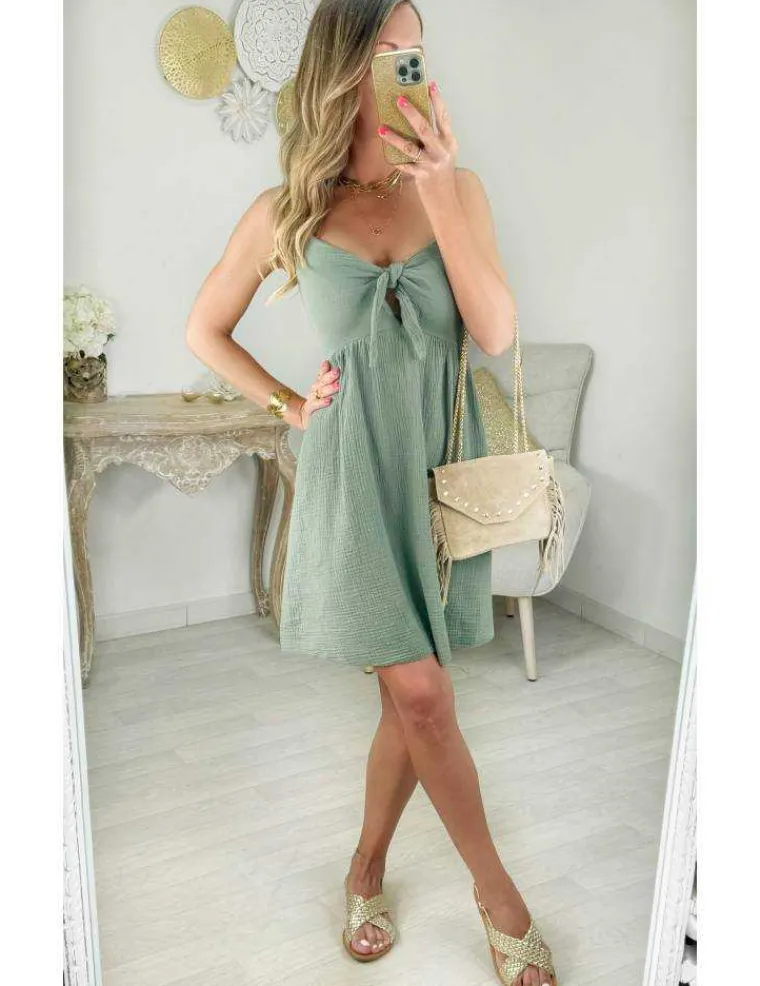 robe_kaki_gaze_de_coton_0.webp My Look Féminin robe kaki gaze de coton Hot