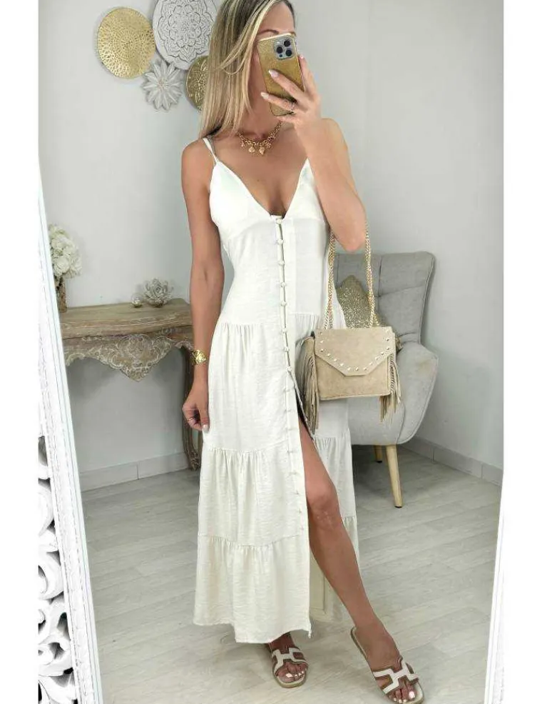 robe_longue_beige_style_l_0.webp My Look Féminin robe longue beige style lin boutonné Discount