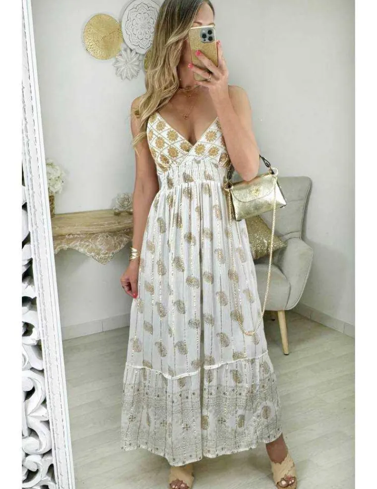 robe_longue_blanc_cass_br_0.webp My Look Féminin robe longue blanc cassé brodée & dorée Sale