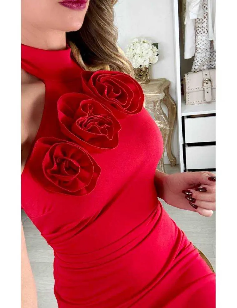 robe_longue_rouge_quotros_0.webp My Look Féminin Robe longue rouge "Roses" Hot
