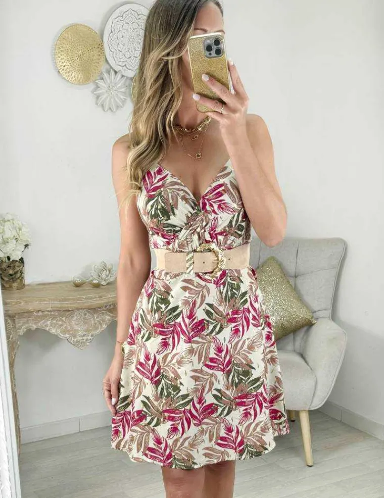 robe_motifs_kaki_fuchsia__0.webp My Look Féminin robe motifs kaki fuchsia & dorés New