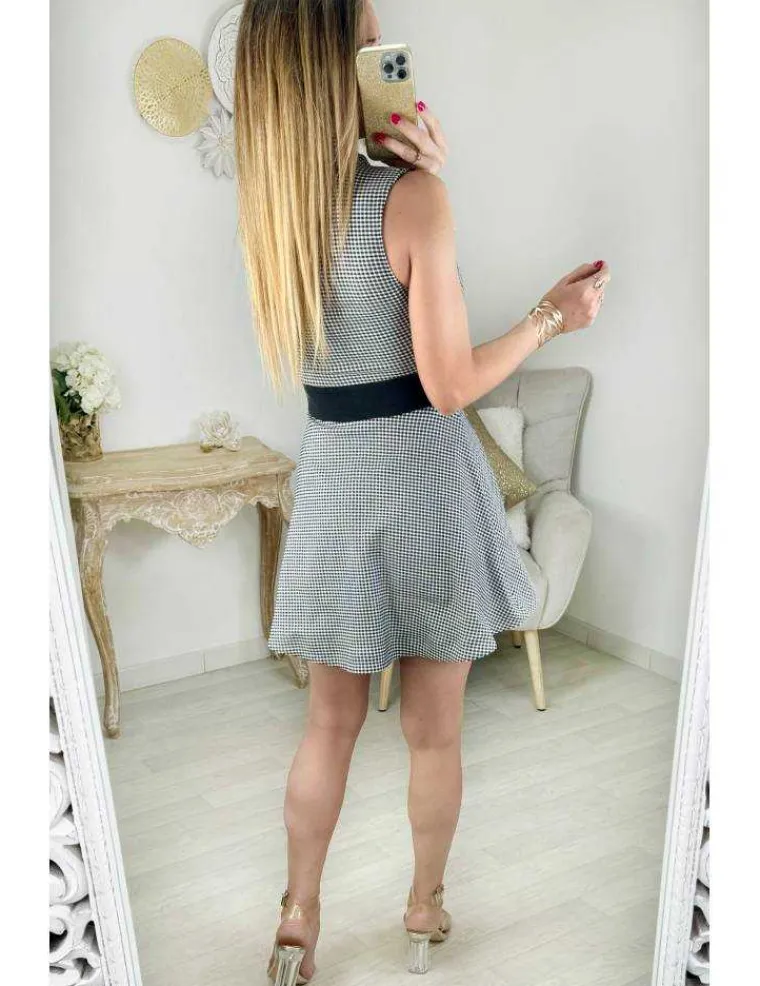 robe_zippe_vichy_1.webp My Look Féminin robe zippée vichy Outlet