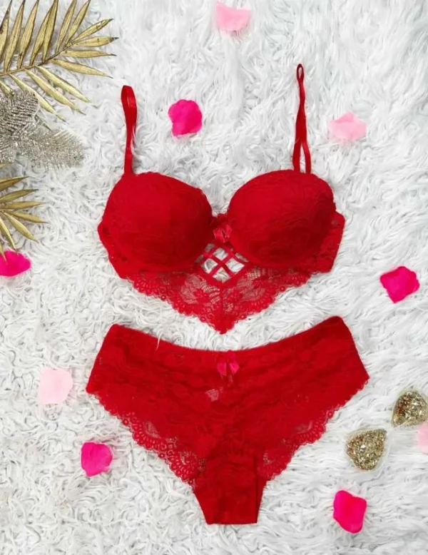 My Look Féminin soutien-gorge " Dentelle Rouge " Discount