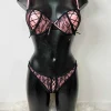My Look Féminin Soutien-gorge " Pink & Black " Discount