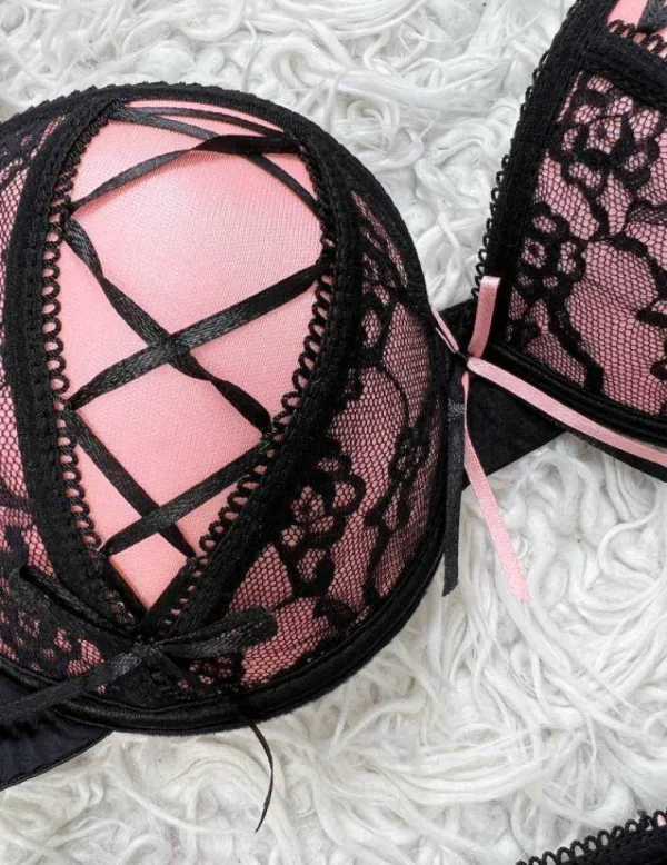My Look Féminin Tanga " Pink & Black " Best
