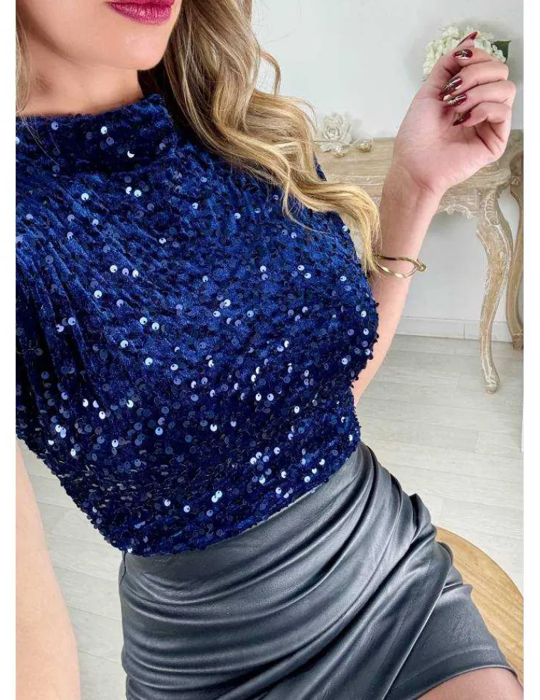 top_bleu_en_sequins_0.webp My Look Féminin top bleu en sequins Discount