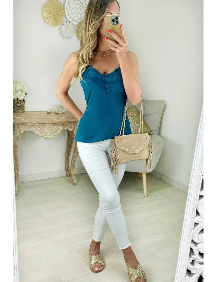 top_col_dentelle_bleu_can_0.webp My Look Féminin top col dentelle bleu canard Sale