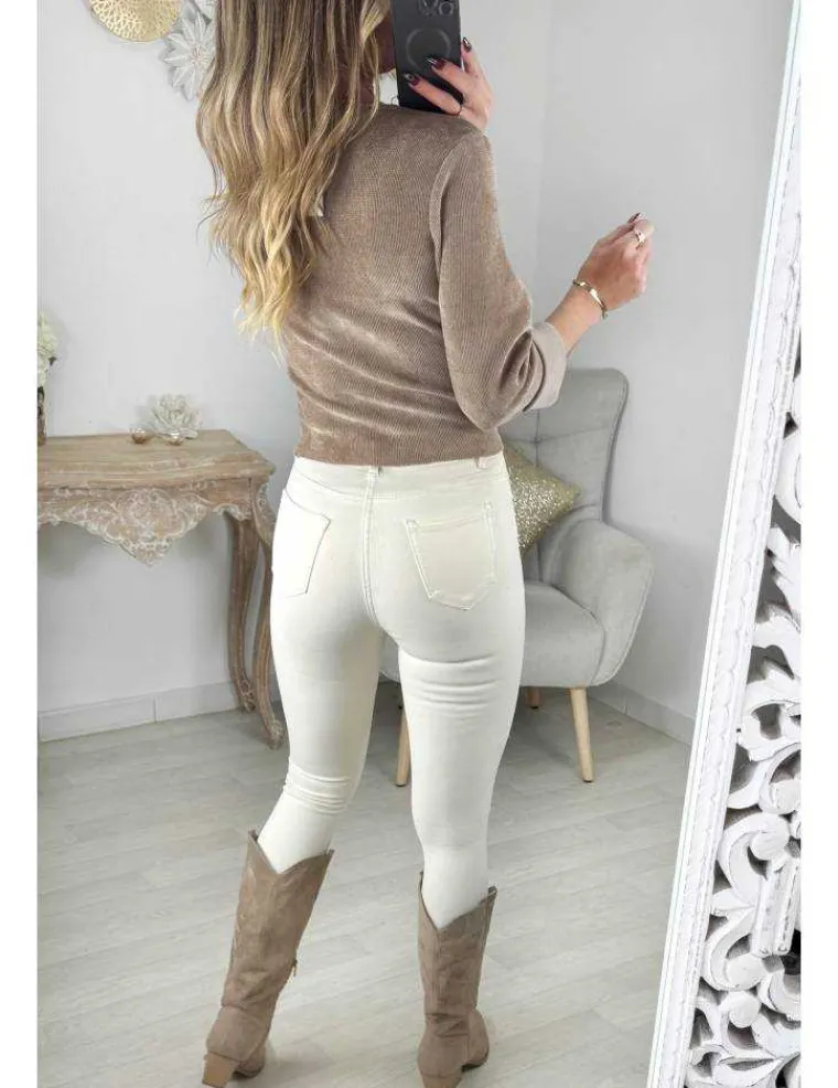 top_style_velours_taupe_n_2.webp My Look Féminin Top style velours taupe noué New