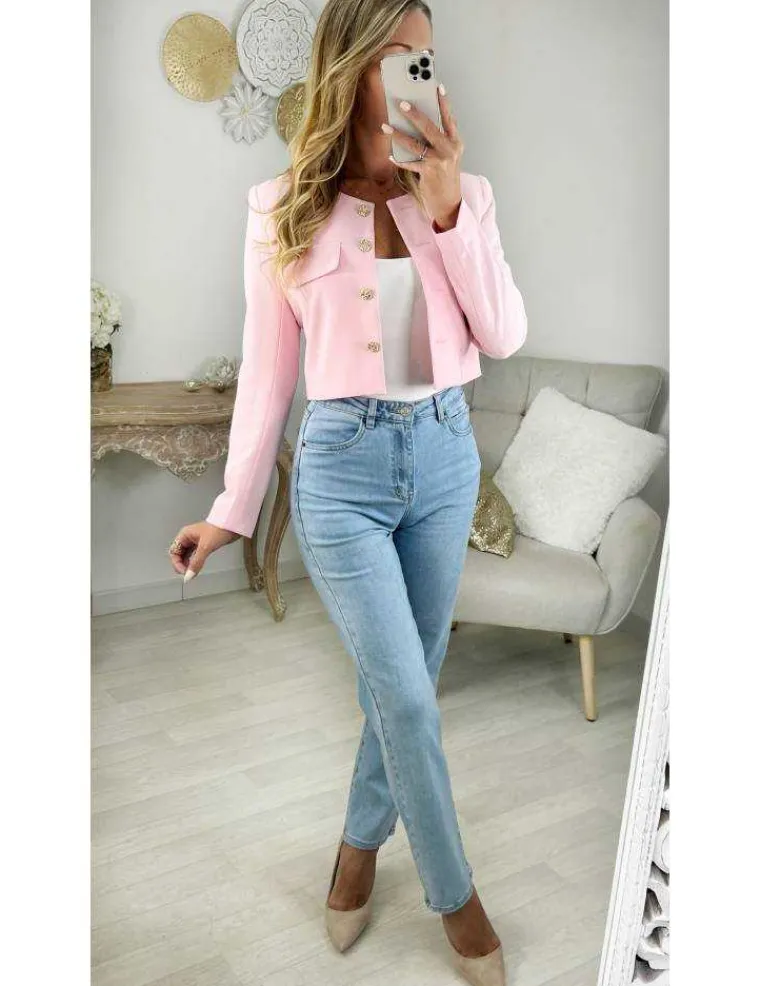 veste_courte_rose_tendre_1.webp My Look Féminin veste courte rose tendre New