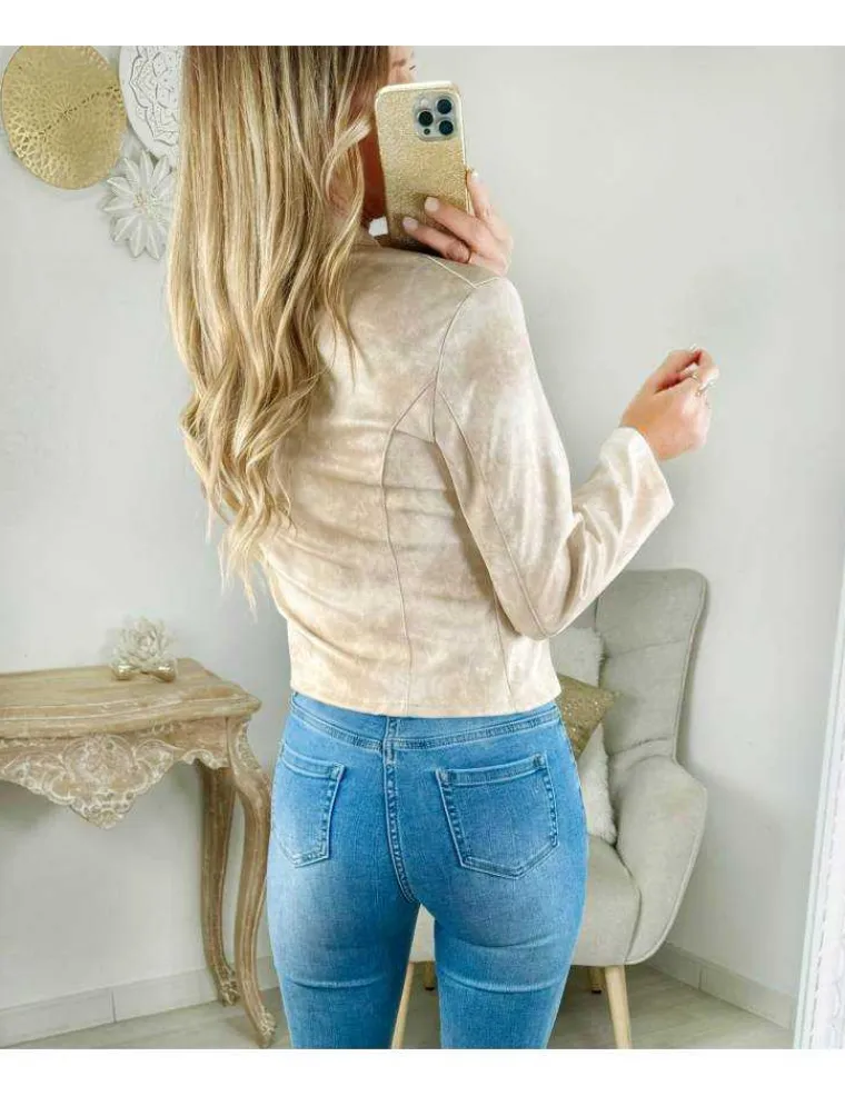 veste_zippe_beige_style_c_2.webp My Look Féminin veste zippée beige style cuir Outlet